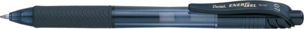 Gelroller EnerGel X, Strichstärke 0,35 mm, Schreibfarbe schwarz, Schaftfarbe transparentschwarz